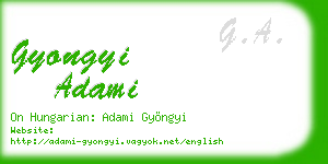 gyongyi adami business card
